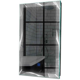 Specchio LED Verticale | Pulsante touch | Luce bianca fredda - Reyze Serie Simetria Modello 2