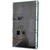 Specchio LED Verticale | Controllo tramite interruttore a muro | Luce bianca fredda - Reyze Serie Edge Modello 3