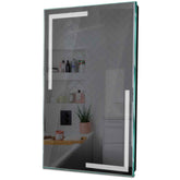 Specchio LED Verticale | Controllo tramite interruttore a muro | Luce bianca fredda - Reyze Serie Minimal Modello 2