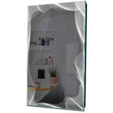 Specchio LED Verticale | Controllo tramite interruttore a muro | Luce bianca fredda - Reyze Serie Simetria Modello 3