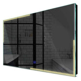 Specchio LED Rettangolare | Pulsante touch | Luce bianca calda - Reyze Serie Edge Modello 2