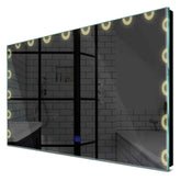 Specchio LED Rettangolare | Pulsante touch | Luce bianca calda - Reyze Serie Edge Modello 4