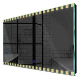 Specchio LED Rettangolare | Pulsante touch | Luce bianca calda - Reyze Serie Edge Modello 6