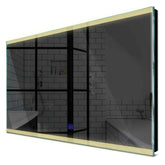 Specchio LED Rettangolare | Pulsante touch | Luce bianca calda - Reyze Serie Edge Modello 8
