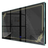 Specchio LED Rettangolare | Pulsante touch | Luce bianca calda - Reyze Serie Good Vibes Modello 1