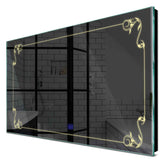 Specchio LED Rettangolare | Pulsante touch | Luce bianca calda - Reyze Serie Good Vibes Modello 5