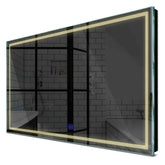 Specchio LED Rettangolare | Pulsante touch | Luce bianca calda - Reyze Serie Minimal Modello 1