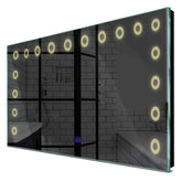 Specchio LED Rettangolare | Pulsante touch | Luce bianca calda - Reyze Serie Minimal Modello 4