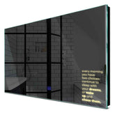 Specchio LED Rettangolare | Pulsante touch | Luce bianca calda - Reyze Serie Motivated Modello 2