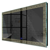 Specchio LED Rettangolare | Pulsante touch | Luce bianca calda - Reyze Serie Official Modello 1