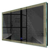 Specchio LED Rettangolare | Pulsante touch | Luce bianca calda - Reyze Serie Official Modello 2