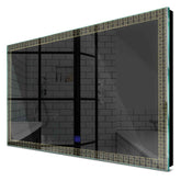 Specchio LED Rettangolare | Pulsante touch | Luce bianca calda - Reyze Serie Official Modello 5