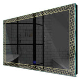 Specchio LED Rettangolare | Pulsante touch | Luce bianca calda - Reyze Serie Official Modello 7