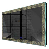 Specchio LED Rettangolare | Pulsante touch | Luce bianca calda - Reyze Serie Official Modello 8