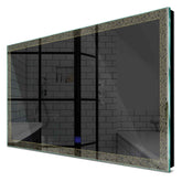 Specchio LED Rettangolare | Pulsante touch | Luce bianca calda - Reyze Serie Simetria Modello 5