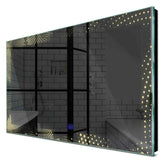 Specchio LED Rettangolare | Pulsante touch | Luce bianca calda - Reyze Serie Simetria Modello 8