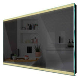 Specchio LED Rettangolare | Controllo tramite interruttore a muro | Luce bianca calda - Reyze Serie Edge Modello 8