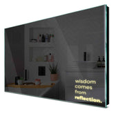 Specchio LED Rettangolare | Controllo tramite interruttore a muro | Luce bianca calda - Reyze Serie Motivated Modello 1