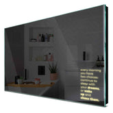 Specchio LED Rettangolare | Controllo tramite interruttore a muro | Luce bianca calda - Reyze Serie Motivated Modello 2