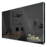 Specchio LED Rettangolare | Controllo tramite interruttore a muro | Luce bianca calda - Reyze Serie Motivated Modello 3