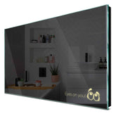 Specchio LED Rettangolare | Controllo tramite interruttore a muro | Luce bianca calda - Reyze Serie Motivated Modello 8