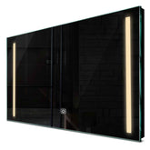 Specchio LED Rettangolare | Pulsante touch | Luce bianca calda - Reyze Serie Salono Modello 5