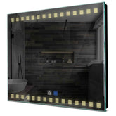 Specchio LED Quadrato | Pulsanti touch | Funzione anti-appannamento | Luce bianca calda - Reyze Serie Minimal Modello 6