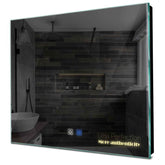 Specchio LED Quadrato | Pulsanti touch | Funzione anti-appannamento | Luce bianca calda - Reyze Serie Motivated Modello 7