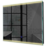 Specchio LED Quadrato | Pulsante touch | Luce bianca calda - Reyze Serie Edge Modello 8