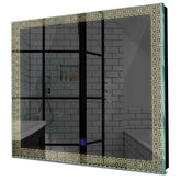 Specchio LED Quadrato | Pulsante touch | Luce bianca calda - Reyze Serie Official Modello 1