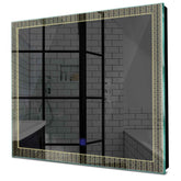 Specchio LED Quadrato | Pulsante touch | Luce bianca calda - Reyze Serie Official Modello 5
