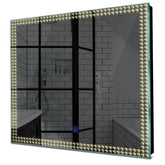 Specchio LED Quadrato | Pulsante touch | Luce bianca calda - Reyze Serie Official Modello 6