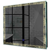 Specchio LED Quadrato | Pulsante touch | Luce bianca calda - Reyze Serie Official Modello 8