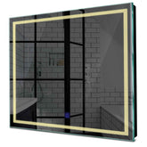 Specchio LED Quadrato | Pulsante touch | Luce bianca calda - Reyze Serie Minimal Modello 1