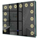 Specchio LED Quadrato | Pulsante touch | Luce bianca calda - Reyze Serie Minimal Modello 4