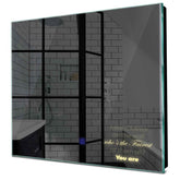 Specchio LED Quadrato | Pulsante touch | Luce bianca calda - Reyze Serie Motivated Modello 4