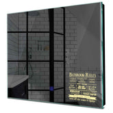 Specchio LED Quadrato | Pulsante touch | Luce bianca calda - Reyze Serie Motivated Modello 5