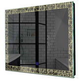 Specchio LED Quadrato | Pulsante touch | Luce bianca calda - Reyze Serie Simetria Modello 1