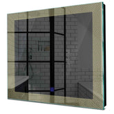 Specchio LED Quadrato | Pulsante touch | Luce bianca calda - Reyze Serie Simetria Modello 4