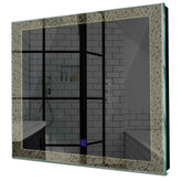 Specchio LED Quadrato | Pulsante touch | Luce bianca calda - Reyze Serie Simetria Modello 5