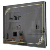 Specchio LED Quadrato | Controllo tramite interruttore a muro | Luce bianca calda - Reyze Serie Good Vibes Modello 1