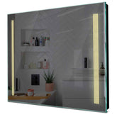 Specchio LED Quadrato | Controllo tramite interruttore a muro | Luce bianca calda - Reyze Serie Minimal Modello 7