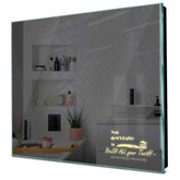 Specchio LED Quadrato | Controllo tramite interruttore a muro | Luce bianca calda - Reyze Serie Motivated Modello 3