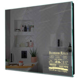 Specchio LED Quadrato | Controllo tramite interruttore a muro | Luce bianca calda - Reyze Serie Motivated Modello 5