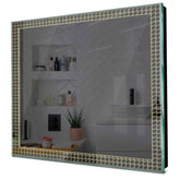 Specchio LED Quadrato | Controllo tramite interruttore a muro | Luce bianca calda - Reyze Serie Official Modello 3