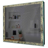 Specchio LED Quadrato | Controllo tramite interruttore a muro | Luce bianca calda - Reyze Serie Official Modello 8