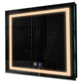Specchio LED Quadrato | Pulsanti touch | Funzione anti-appannamento | Luce bianca calda - Reyze Serie Salono Modello 1