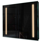 Specchio LED Quadrato | Controllo tramite interruttore a muro | Luce bianca calda - Reyze Serie Salono Modello 5