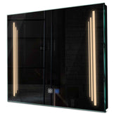 Specchio LED Quadrato | Pulsanti touch | Funzione anti-appannamento | Luce bianca calda - Reyze Serie Salono Modello 8