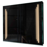 Specchio LED Quadrato | Controllo tramite interruttore a muro | Luce bianca calda - Reyze Serie Salono Modello 8